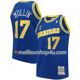 Maillot Basket Homme Golden State Warriors Chris Mullin 17 Hardwood Classics Navy Swingman